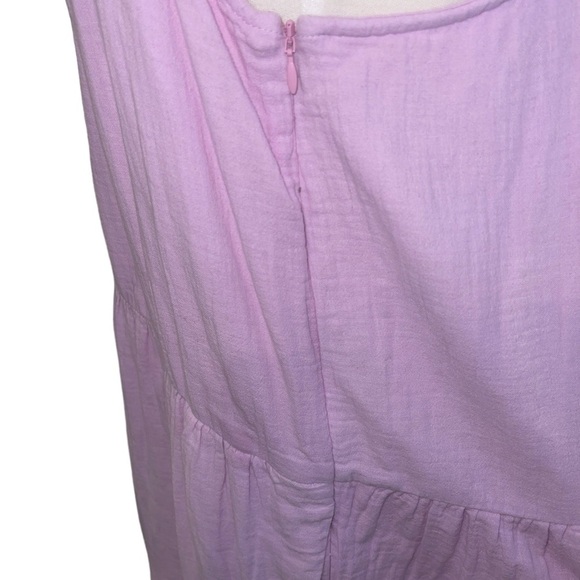 J Crew Women's Dress Size M Light Purple Size Zip Elastic Back Pockets - Picture 5 of 10